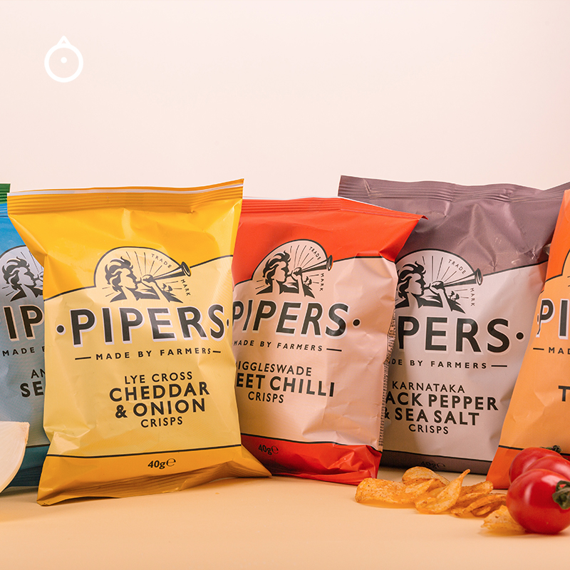 英国pipers 风笛手原切薯片土豆片 小包装40g 黑胡椒海盐多味可选