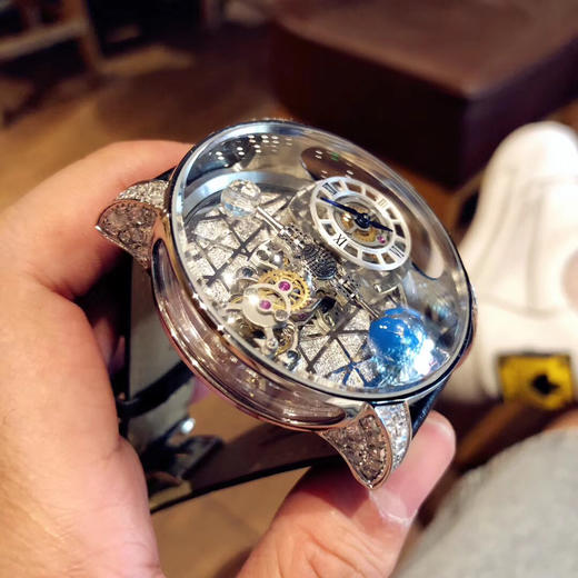 捷克豹 【EPIC X CHRONO】 系列球体 星空盘 大表盘石英机芯艺术系手表水晶玻璃牛皮表带 商品图2