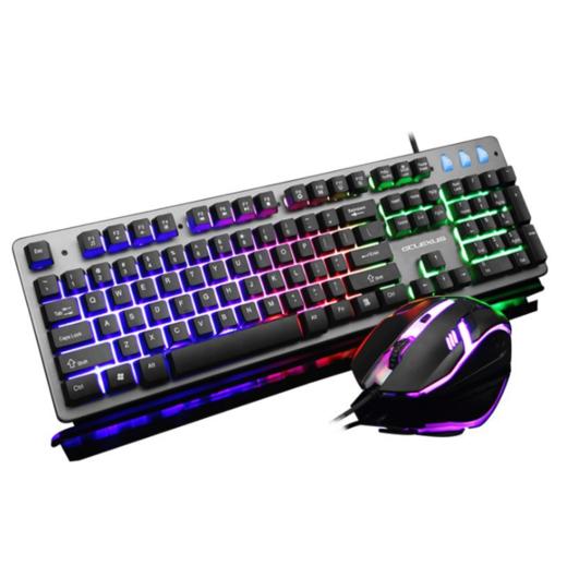 。【键盘】键盘鼠标套装机械手感游戏笔记本台式电脑有线发光键鼠 商品图1