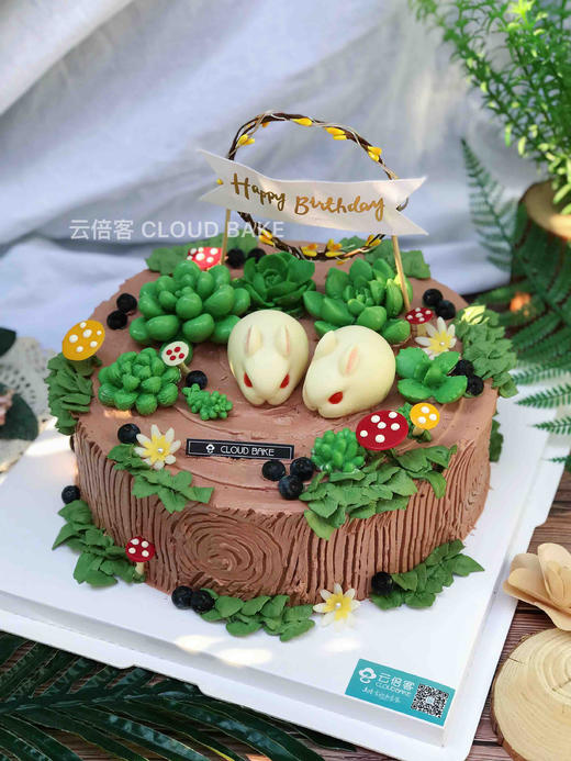 森系场景蛋糕小兔子款 商品图7