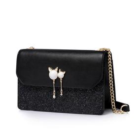 【一般贸易】【授权商品】纽芝兰（NUCELLE） 新款简约迷你ins风链条包 气质黑072