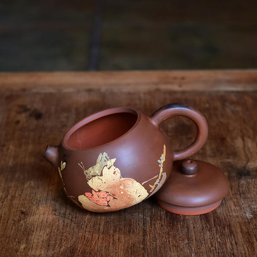 建水紫陶 三金壶 商品图4