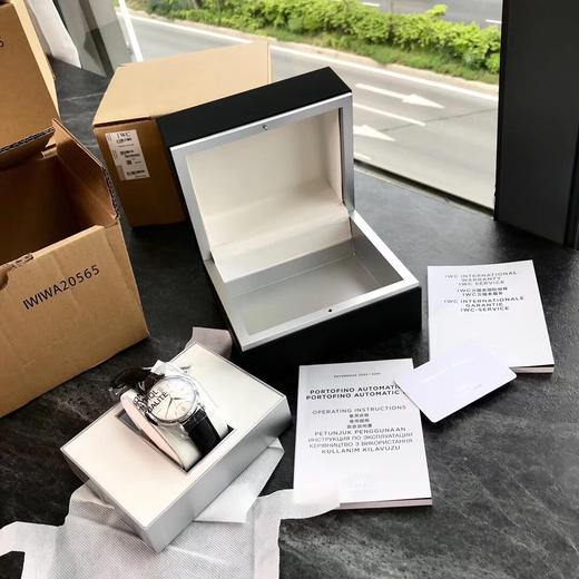 原单渠道出口订单！瑞士机 IWC万国柏涛菲诺 系列 表径40mm 美洲鳄鱼皮表带 男士腕表
经典款IW356501 商品图8
