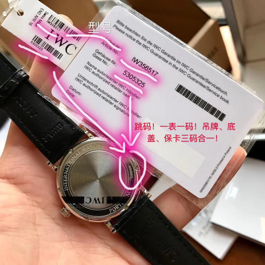 原单渠道出口订单！瑞士机 IWC万国柏涛菲诺 系列 表径40mm 美洲鳄鱼皮表带 男士腕表
经典款白面金针IW356517 商品图6