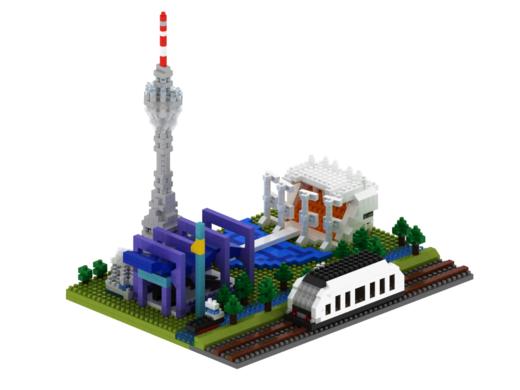 广州特色地铁APM线观光场景迷你积木 商品图1