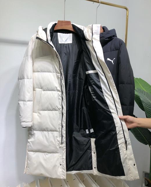 点此购买 男女款彪马PUMA白鸭绒长款羽绒服 领128095 商品图9