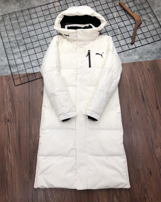点此购买 男女款彪马PUMA白鸭绒长款羽绒服 领128095 商品图10
