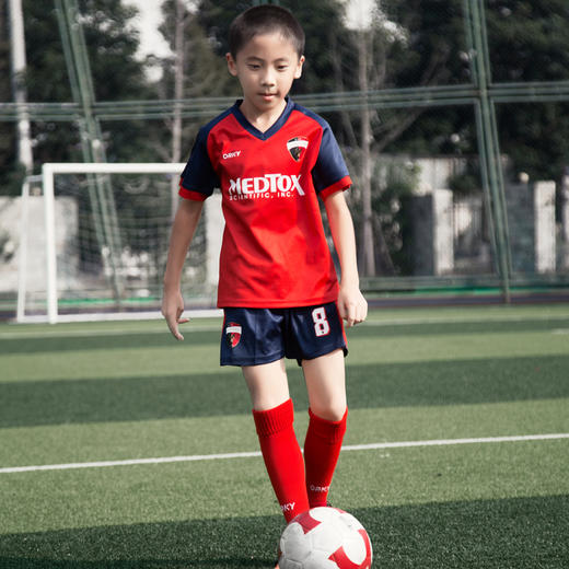 沃恺体育：儿童足球服套装小学生训练服定制球衣男女童足球比赛队服8622939 商品图4