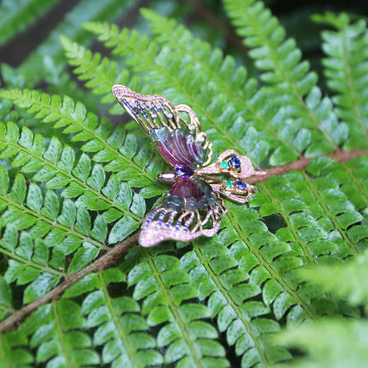 「蝴蝶」碧玺蝴蝶胸针(【定制款】请联系客服询价） 商品图2