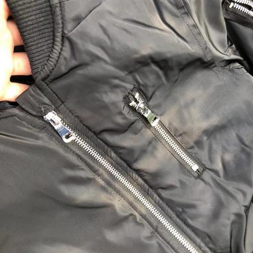 1005 帅气黑色飞行夹克包臀棒球领 加棉 商品图4