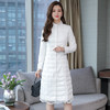 XTH-1266秋季新款韩版修身显瘦过膝棉服 商品缩略图1