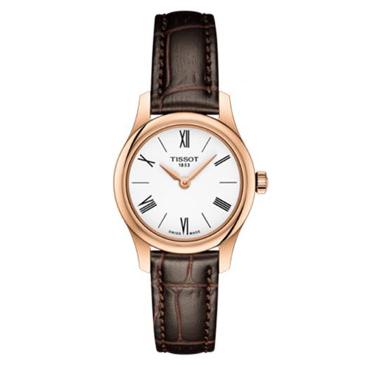 天梭 Tissot 俊雅系列 T063.009.36.018.00 皮带石英女表 商品图0