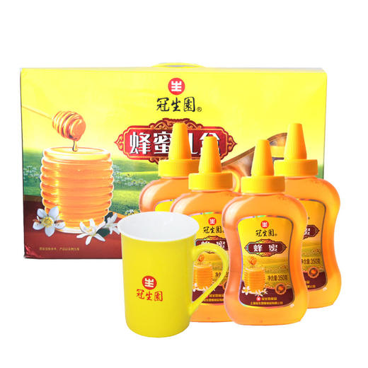 冠生园蜂蜜礼盒350g*4瓶 商品图0