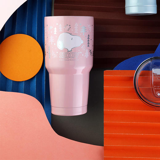 SP-B156H 史努比下雪森林内瓷真空冰霸杯 商品图6