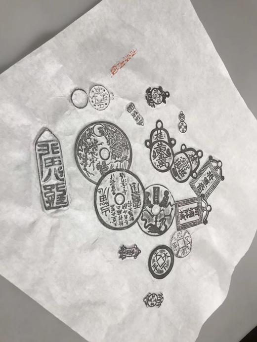 【文创】精工水墨珍惜拓片小品之一 商品图3