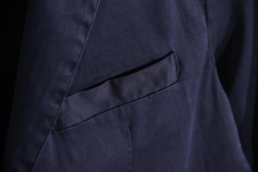 法国BU*TON 重水洗做旧 深蓝 休闲单西服 外套   WT229 商品图3