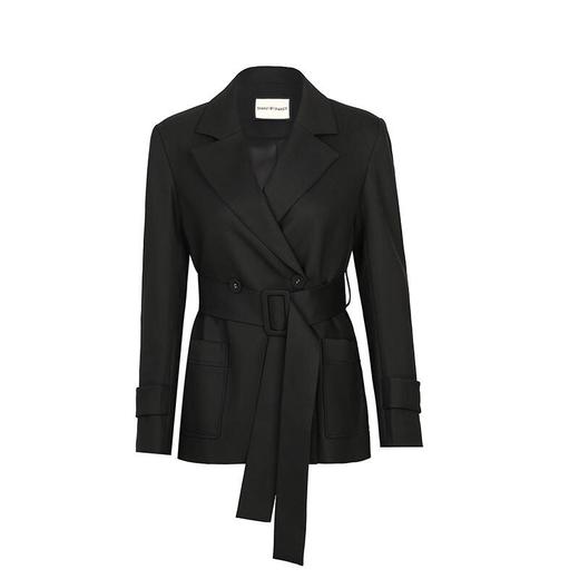 系腰带双贴袋箱型西服 商品图0