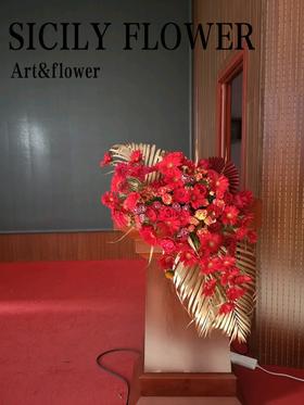 讲台花款式10