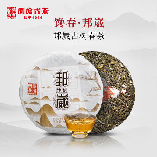 澜沧古茶2019年馋春邦崴名山古树春茶普洱茶生茶饼200g/片 商品图0