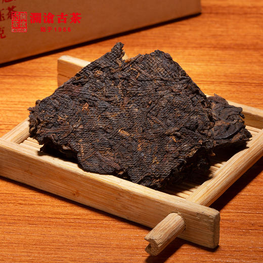 澜沧古茶时间的味道5年醇普洱茶熟茶饼茶云南茶叶熟普礼盒装240g 商品图1