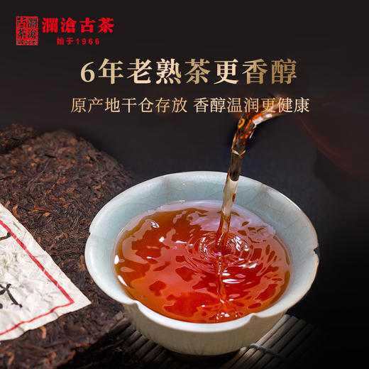 澜沧古茶君子6年陈普洱茶熟茶茶砖250g茶叶送礼 商品图2