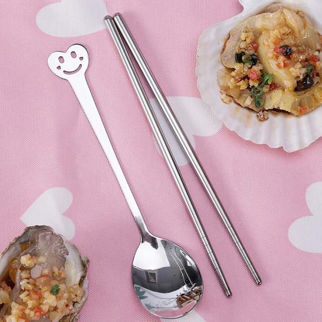 Debo德铂不锈钢筷子勺子两件套