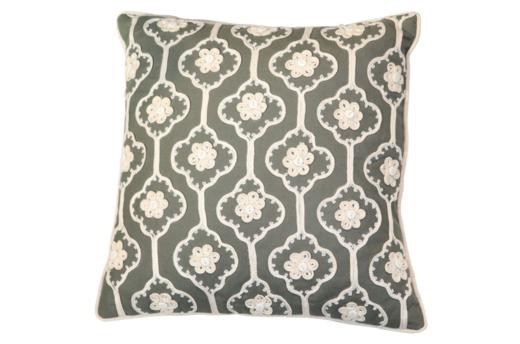 NS家居 ns furniture  进口软包布艺手工刺绣抱枕NSPL-NSM7249-45*45 商品图1