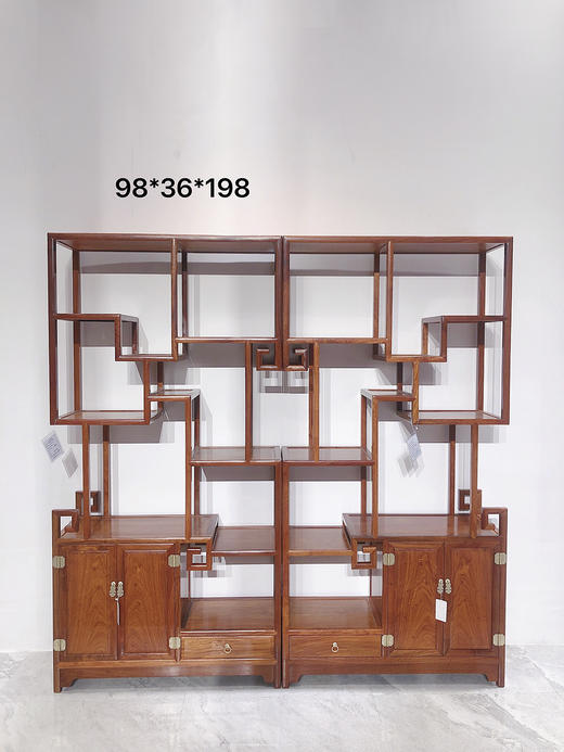 红桥红  家具严选  缅甸花梨(大果紫檀）  【明式博古架】 商品图0