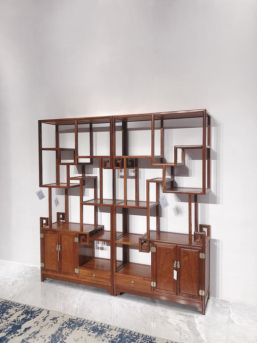 红桥红  家具严选  缅甸花梨(大果紫檀）  【明式博古架】 商品图1