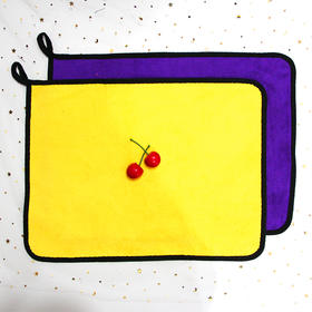 擦手巾30*40灰黄灰紫