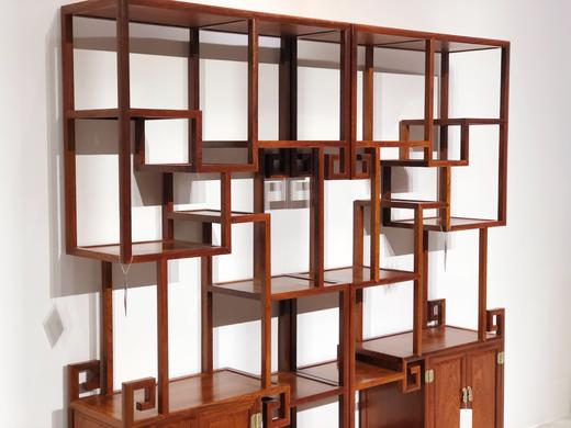 红桥红  家具严选  缅甸花梨(大果紫檀）  【明式博古架】 商品图2