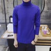 秋冬男士高领毛衣韩版修身纯色针织衫翻领加厚套头打底衫男线衣潮 商品缩略图4