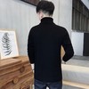 秋冬男士高领毛衣韩版修身纯色针织衫翻领加厚套头打底衫男线衣潮 商品缩略图1