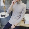 秋冬男士高领毛衣韩版修身纯色针织衫翻领加厚套头打底衫男线衣潮 商品缩略图5
