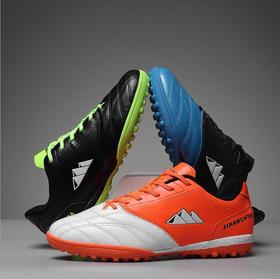 【足球鞋】。男女式足球鞋TF儿童碎钉平底草地平地水泥地运动训练鞋青少年成人