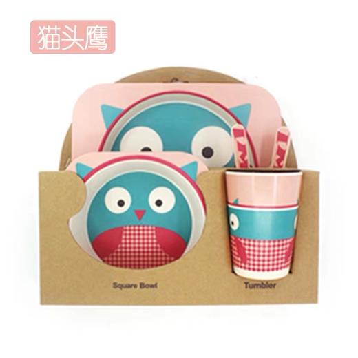 竹纤维环保卡通餐具套装 商品图6