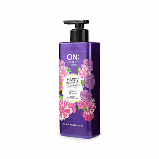韩国LG安宝笛 ON THE BOD自然花园香氛沐浴露紫色 500ML 商品图0
