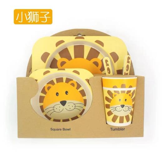 竹纤维环保卡通餐具套装 商品图4