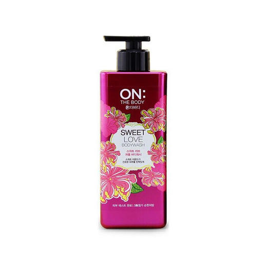 韩国LG安宝笛 ON THE BODY甜蜜爱情香水沐浴露红色500ml 商品图0