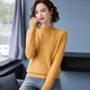 PY-38859      秋冬新款半高领套头女式针织打底衫短款宽松韩版百搭女装毛衣 商品缩略图3