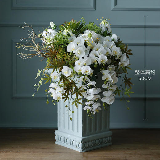 假花仿真花摆件客厅室内蝴蝶兰绢花角花讲台花餐台高档摆设装饰花 商品图0