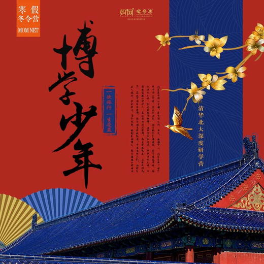 【妈网冬令营】寒假  2/2 三期 博学少年  /// 清华、北大深度研学营 五天营 高考状元分享学习经验、全程陪同 一生受益的冬令营 商品图0