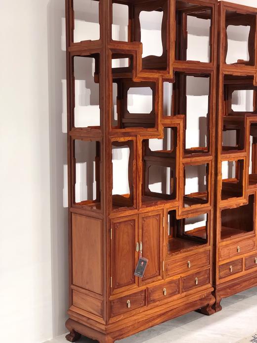 红桥红  家具严选  缅甸花梨(大果紫檀）  【多宝阁】 商品图7