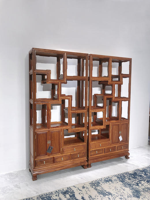 红桥红  家具严选  缅甸花梨(大果紫檀）  【多宝阁】 商品图2