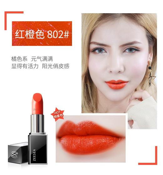 滋色ZEESEA水漾丝柔唇膏  黑管口红 商品图10