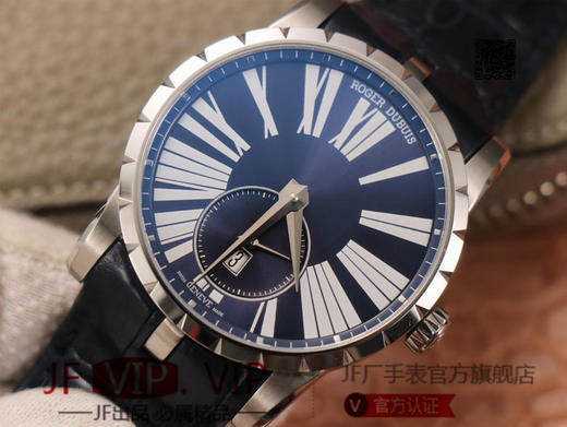 PF 罗杰.杜彼 EXCALIBUR(王者系列) DBEX0535基础系列，表径42MM厚度10.5MM，美洲鳄鱼皮表带，进口9015机芯，男士腕表， 商品图4