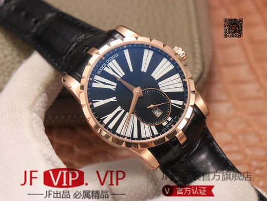 PF 罗杰.杜彼 EXCALIBUR(王者系列) DBEX0535基础系列，表径42MM厚度10.5MM，美洲鳄鱼皮表带，进口9015机芯，男士腕表， 商品图3
