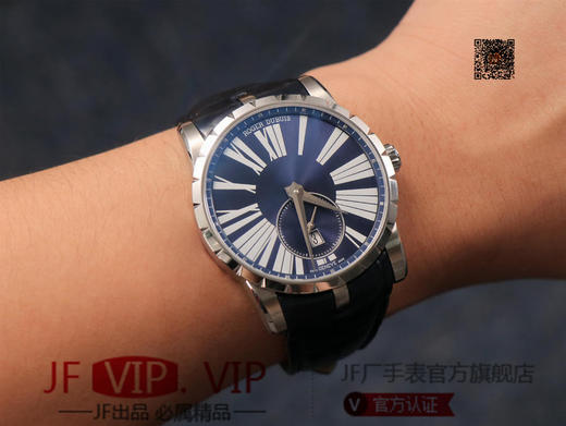 PF 罗杰.杜彼 EXCALIBUR(王者系列) DBEX0535基础系列，表径42MM厚度10.5MM，美洲鳄鱼皮表带，进口9015机芯，男士腕表， 商品图11