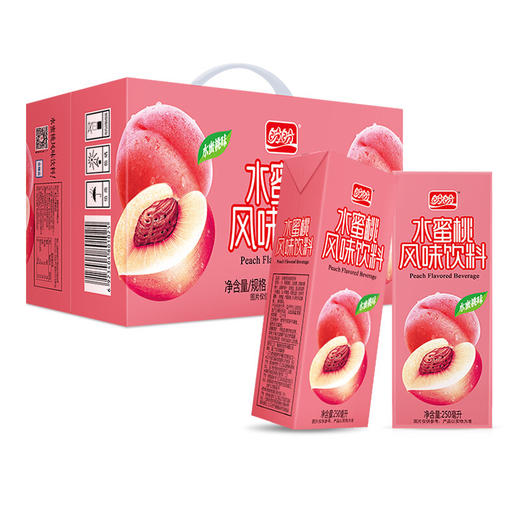 盼盼水蜜桃果汁 250ml*24盒 整箱 水蜜桃味 饮料 商品图1