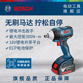 员工内购平台博世GDS18V-EC 300ABR充电式无刷电动扳手汽车轮胎安装脚手架风炮【工具】